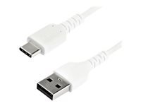 Bild von STARTECH.COM 2m USB 2.0 auf USB-C Kabel - Hochwertiges USB 2.0 Kabel - USB-Kabel - Weiss - Aramidfaser