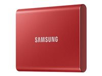 Bild von SAMSUNG Portable SSD T7 500GB extern USB 3.2 Gen 2 metallic red