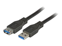 Bild von EFB USB3.0 Verlängerungskabel A-A St-Bu 5,0m schwarz Premium