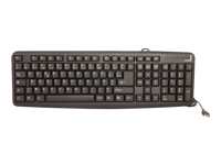 URBAN FACTORY Clavier filaire - USB 2.0 black - Azerty