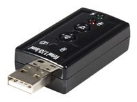 Bild von STARTECH.COM USB Audio Adapter 7.1  - USB auf Soundkarte Virtual 3D Soundeffekt 7.1 - Soundcard mit USB (Stecker) extern