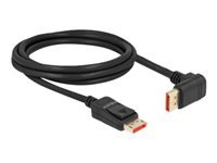 Bild von DELOCK DisplayPort Kabel Stecker gerade zu Stecker 90 oben gewinkelt 8K 60 Hz 2 m