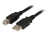 Bild von EFB USB2.0 Anschlusskabel Typ A Stecker auf Typ B Stecker Classic Schwarz 0,5m