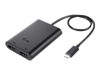 I-TEC USB C auf Dual HDMI Port VideoAdapter 2x HDMI Port 4K Ultra HD kompatibel mit Thunderbolt 3