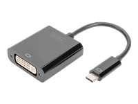 Bild von DIGITUS USB Type-C to DVI Adapter 10cm cable length black