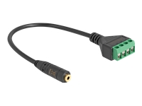 Bild von DELOCK Kabel Klinkenbuchse 2,5mm 4 Pin zu Terminalblock Adapter 20cm