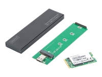 Bild von DIGITUS Externes SSD-Gehause M.2 NGFF - USB 3.1 C Aluminium-Gehause schwarz Chipsatz EP9461E