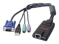 APC KVM PS/2 Server Module with Virtual Media for VGA video PS/2 keyboard and mouse