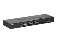 Bild von D-LINK DGS-1530-28/E 28-Port Smart Managed Stack Switch 4x 10G 24x 10/100/1000Mbit/s 4x 10Gbit/s Fiber (SFP+)