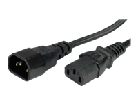 Bild von VALUE Stromkabel 3m schwarz IEC320 m/w Netzstecker Apparate-Verbindungskabel