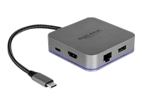 Bild von DELOCK USB Type-C Docking station für Mobilgeräte 4K - HDMI / Hub / LAN / PD 3.0 mit LED Beleuchtung