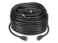 Bild von TECHLY Anschlusskabel HDMI High Speed mit Ethernet mit Verstaerker schwarz Stecker/Stecker doppelt geschirmt Laenge 25m