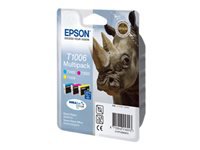 Bild von EPSON T1006 Tinte dreifarbig Standardkapazität 3 x 11.1ml 3-pack blister ohne Alarm