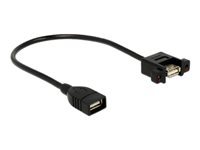 Bild von DELOCK Kabel USB 2.0 A Buchse > USB 2.0 A Buchse zum Einbau 0,25 m