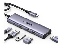 Bild von UGREEN CM511 5-in-1 USB-C Hub 1x HDMI 4K 4x USB-A 3.0 1x USB-C PD 100W