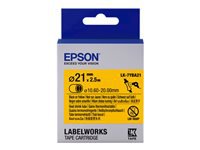 EPSON Ruban LK-7YBA21 - Gaine thermorétractable HST Noir/Jaune d21/2,5