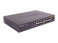 Bild von D-LINK DES-1016D 16-Port Fast Ethernet Switch 16x RJ45 10/100 Full-Duplex bis zu 200Mbit/s