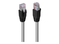 LINDY 50m Cat.6A U/FTP LSZH Solid Core Cable Grey