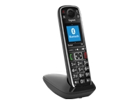Bild von GIGASET E720 schwarz sprechende Wähltasten Ansage von Anrufername und Nummer Bluetooth optische Anrufsignalisierung SOS Funktion