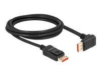 Bild von DELOCK DisplayPort Kabel Stecker gerade zu Stecker 90 unten gewinkelt 8K 60 Hz 2 m