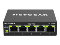 Bild von NETGEAR 5-Port Gigabit Ethernet Smart Managed Plus Switch für SMB Metallgehäuse Desktop lüfterlos
