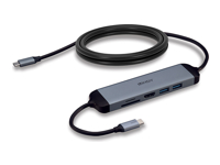 LINDY USB 3.2, Type C, Laptop Micro Dock, with 1.4m USB PD, Charging Cable