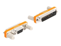Bild von DELOCK Adapter D-Sub 9 Pin Buchse mit Muttern zu D-Sub 25 Pin Stecker mit Schrauben