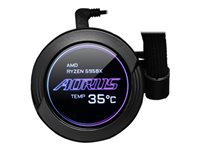 Bild von GIGABYTE AORUS WATERFORCE X 240 All-in-one Liquid Cooler with Circular LCD Display RGB Fusion 2.0 Triple 120mm ARGB