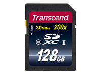 Bild von TRANSCEND Premium 128GB SDXC UHS-I Card Class10 30MB/s