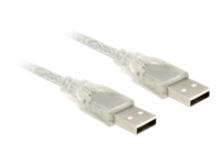 Bild von DELOCK Kabel USB 2.0 Typ-A Stecker > USB 2.0 Typ-A Stecker 0,5 m transparent