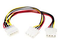 Bild von STARTECH.COM Y-Kabel 4 pin Molex Stecker - Molex Splitter IDE Stromkabel - 2 x LP4 intern