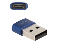 Bild von DELOCK USB 2.0 Adapter USB Typ-A Stecker zu USB Type-C Buchse blau