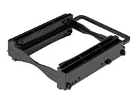 Bild von STARTECH.COM Dual 2,5 Zoll SSD/HDD Einbaurahmen für 3,5 Zoll Laufwerksschacht - Werkzeuglose Installation - 2 Laufwerks Adapter