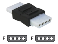 Bild von DELOCK Adapter Power 4pin 13.3cm 5.25Zoll Bu/Bu