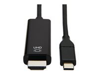 Bild von EATON TRIPPLITE USB-C to HDMI Adapter Cable M/M 4K 60 4:4:4 Thunderbolt 3 Compatible Black 9ft. 2,7m