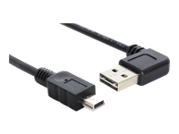 Bild von DELOCK Kabel EASY USB 2.0-A 90G gewinkelt > Mini USB 5 Pin Stecker/Stecker 3 m