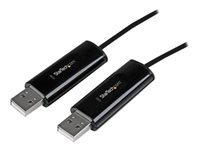 Bild von STARTECH.COM 2 Port USB  Tastatur und Maus KM Switch / Umschalter mit Datentransfer für PC und Mac - USB KM Datentransferkabel