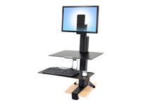 ERGOTRON Mounting component bracket recess spacer for LCD display tall-user kit solid steel black workstation mountable