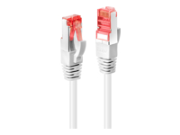 LINDY Patch Cable, Cat6, S/FTP, RJ45-RJ45, 3m, white