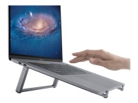 Bild von RAIN DESIGN mBarPro Laptop Stand grau faltbar 24,3 x 7,5 x 25,0 cm Apple MacBook Notebook ergonomischer Halter Aluminium Design A