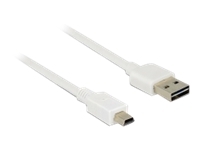 Bild von DELOCK Kabel EASY-USB 2.0 Typ-A Stecker > USB 2.0 Typ Mini-B Stecker 3 m weiss