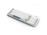URBAN FACTORY Onlee Color Wireless Flat Keyboard 2.4Ghz - White/Blue/Grey