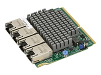 Supermicro SIOM 4-port 10GBase-T, Intel X550 with 1U brackets AOC-MTG-I4TM-O
