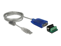 Bild von DELOCK Adapter USB Typ-A zu Seriell RS-422/485 DB9 mit Überspannungsschutz 600W und erweiterter Temperaturbereich