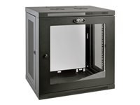 EATON TRIPPLITE 12U Wall Mount Rack Enclosure Server Cabinet w/ Glass Front Door Rack cabinet wall mountable Black 12U 19