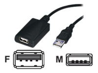 Bild von ROLINE USB 2.0 Verlängerung schwarz 5m