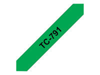 Bild von BROTHER P-Touch TC-791 schwarz auf grün 9mm