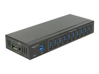 Bild von DELOCK Externer Industrie Hub 10 x USB 3.0 Typ-A mit 20 kV ESD Schutz