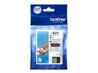 Bild von BROTHER LC421VAL 4pack Ink Cartridge up to 200 pages with DR Security Tag