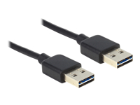 Bild von DELOCK Kabel EASY-USB 2.0 Typ-A Stecker > EASY-USB 2.0 Typ-A Stecker 3m schwarz